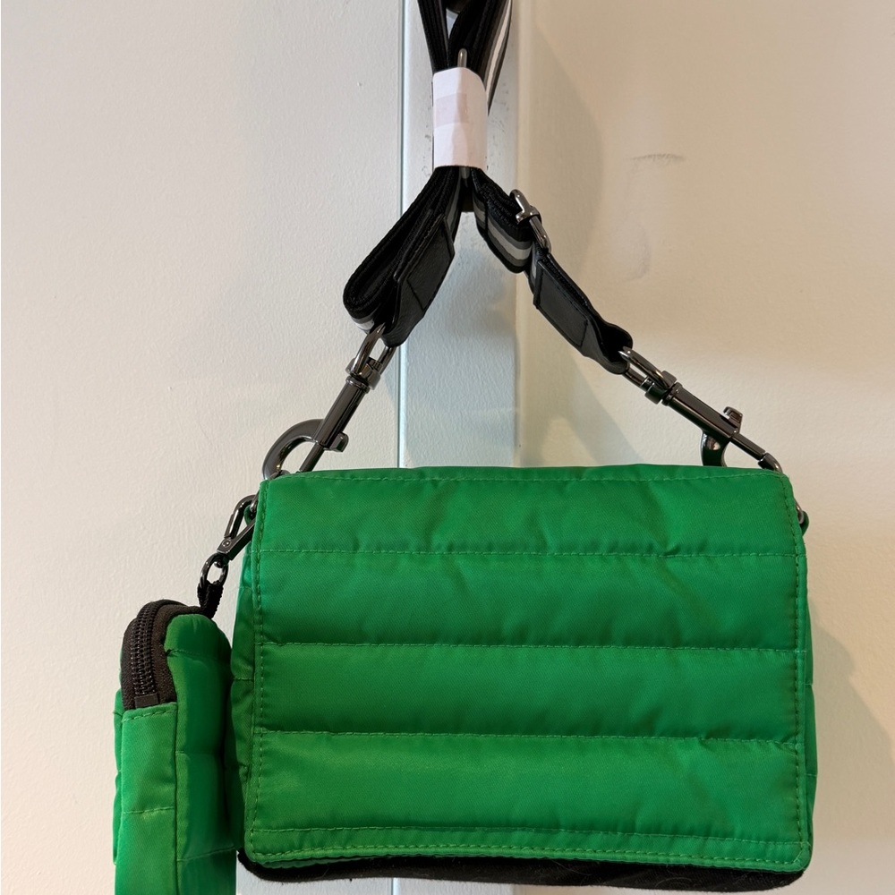 THINK ROYLN Green Quilted Mini Crossbody Bag